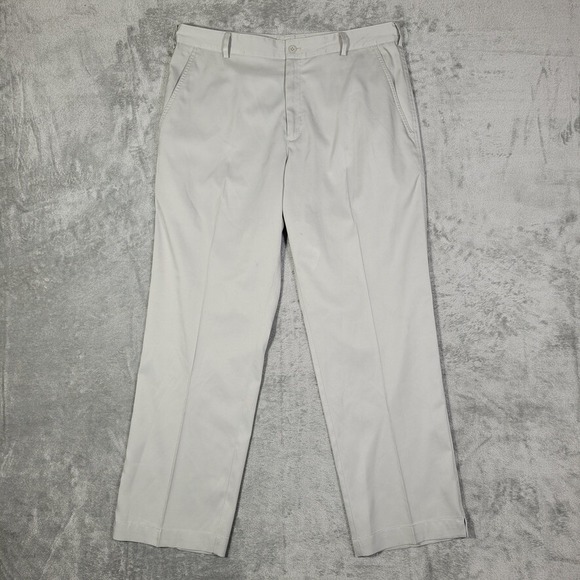 Nike Golf Pants Mens 34x30 Gray Chino Straight Leg Outdoor Dri Fit Adult - Picture 1 of 16